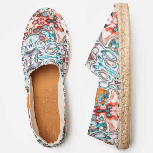 Agate _ Digital Abstract Painting Espadrilles
