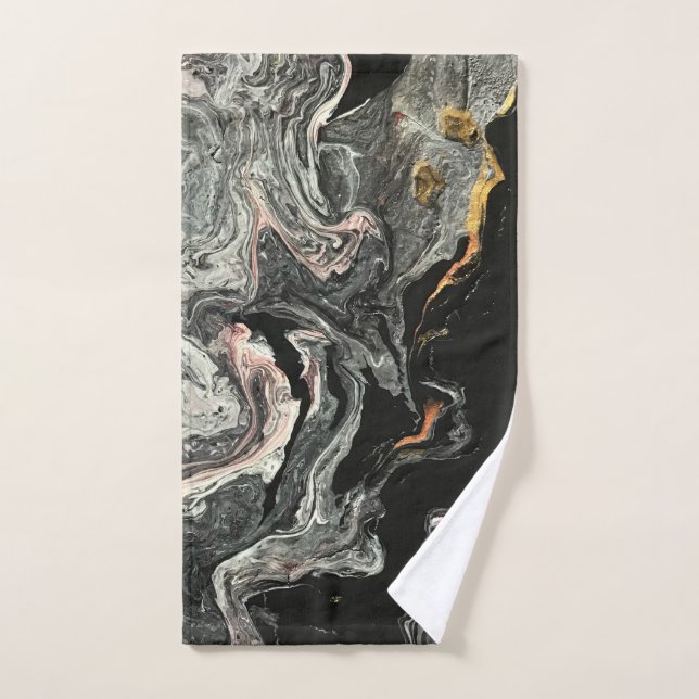 Agate Fluid Marble Hand Towel (Hand Towel)