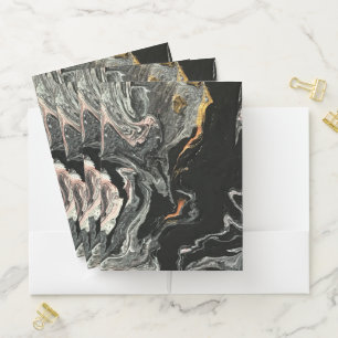 Agate Fluid Marble Pocket Folder
