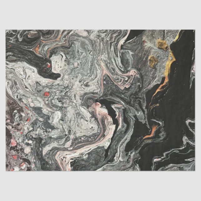 Agate Fluid Marble Tissue Paper (Front)