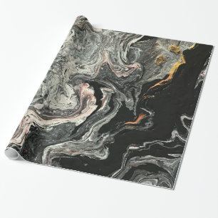Agate Fluid Marble Wrapping Paper