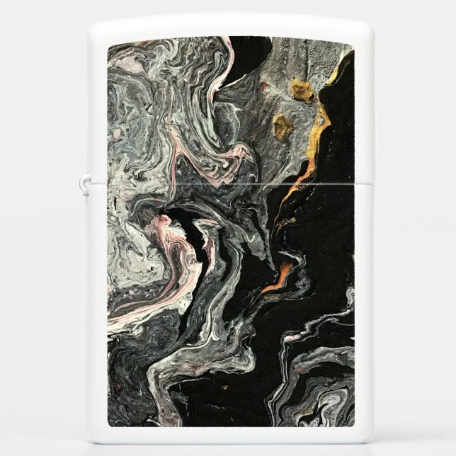 Agate Fluid Marble Zippo Lighter (Front)