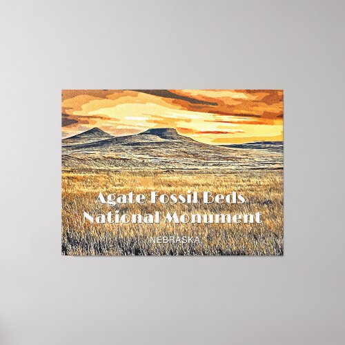 Agate Fossil Beds National Monument Canvas Print