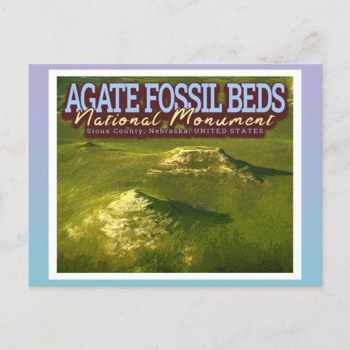 AGATE FOSSIL BEDS NATIONAL MONUMENT _ NEBRASKA USA POSTCARD