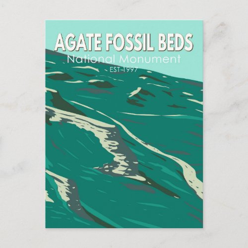 Agate Fossil Beds National Monument Vintage Postcard