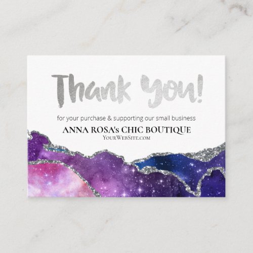 *~* AGATE Galaxy QR THANK YOU LOGO Review AP8 Enclosure Card