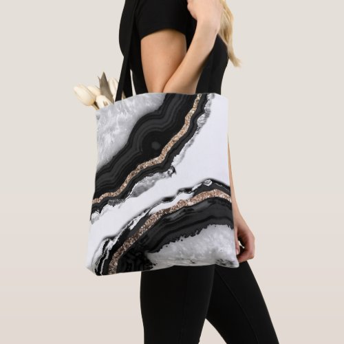 Agate Glitter Glam 2 gem Tote Bag