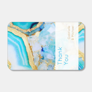 Agate gold Luxurious coastal Wedding  Matchboxes