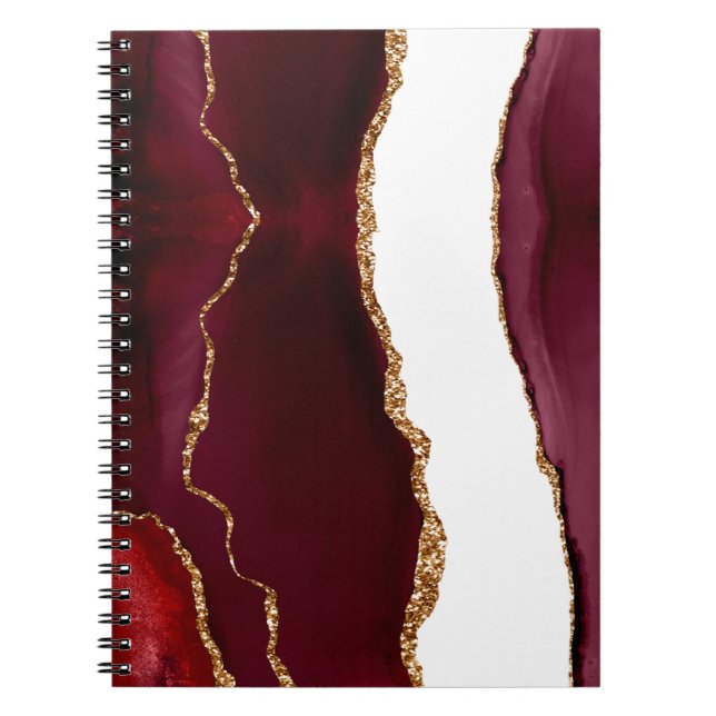 Agate liede vin et or notebook (Front)