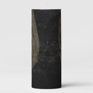 Agate Marble  Pillar Candle