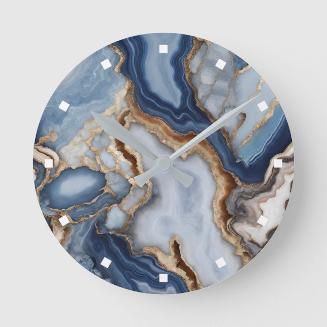 Agate Marble Wall Clock (Front)