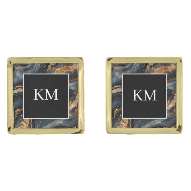 Agate Pattern Cufflinks  (Front)