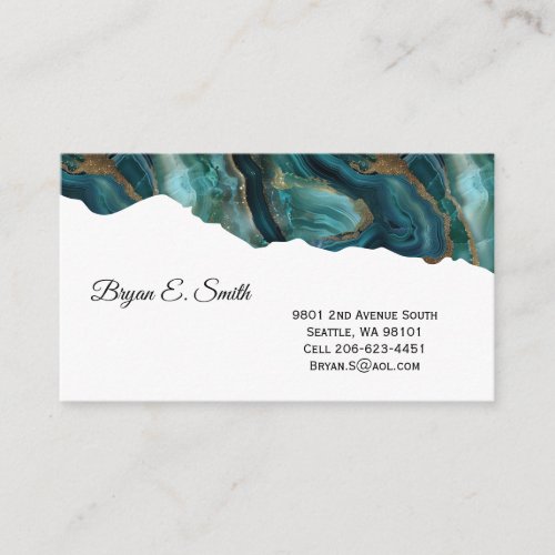 Agate Print Business Card