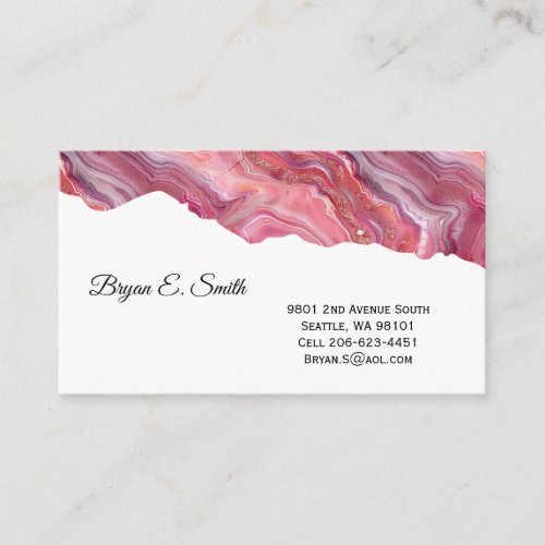 Agate Print Business Card