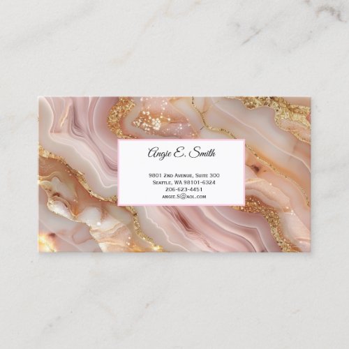 Agate Print Calling Card