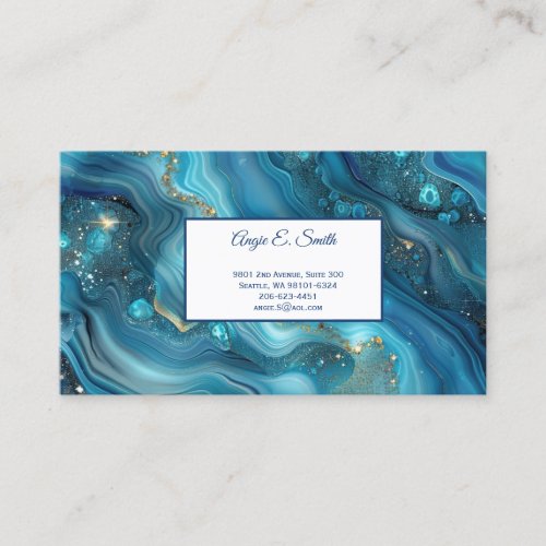 Agate Print Calling Card