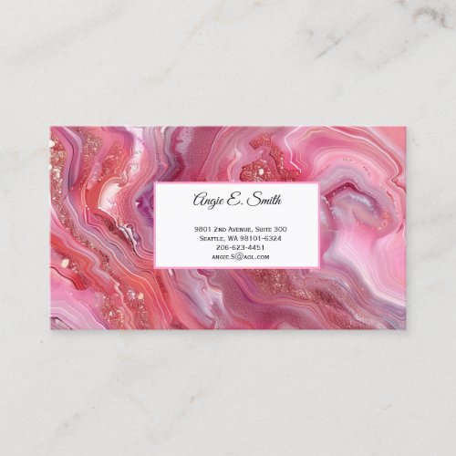 Agate Print Calling Card