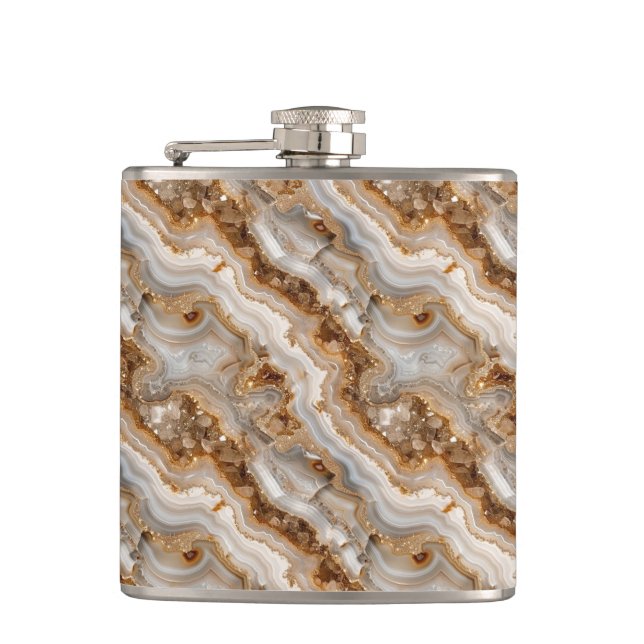 Agate Print Flask (Front)
