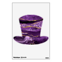 Agate Purple Gold Glitter Custom Name Wall Decal
