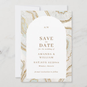 Agate Quartz Background Photo Wedding Save The Date
