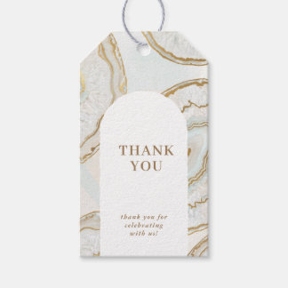 Agate Quartz Texture Thank you Gift Tags