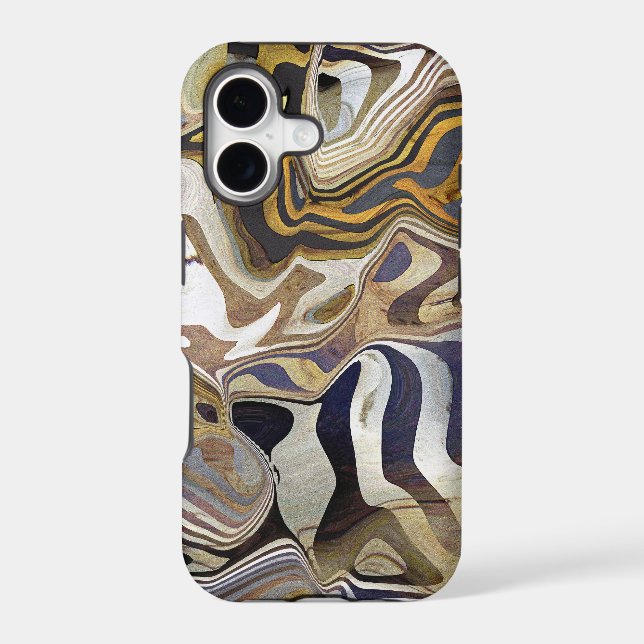 Agate Rock Quartz design Iphone Case (Back)