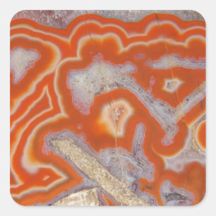 Agate sample square sticker