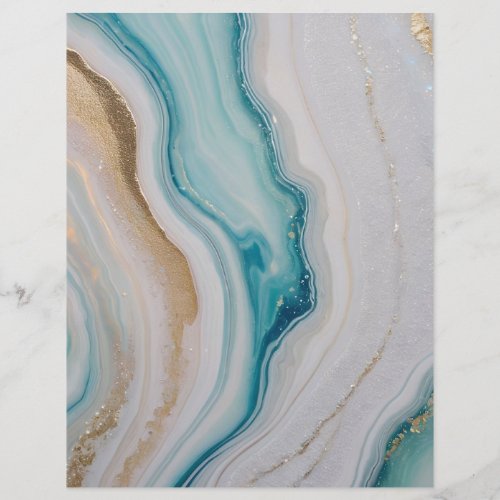 Agate Seascape Scrapbook Paper