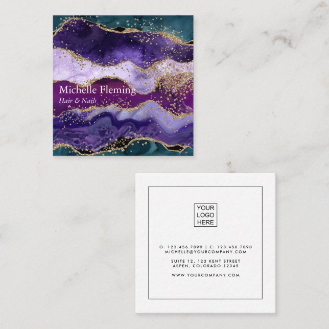 Agate Square Business Card (Front/Back)
