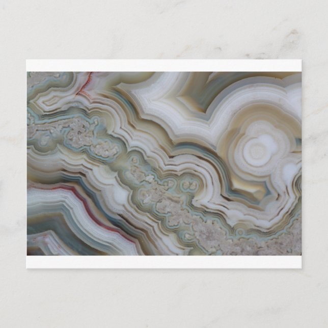 Agate Stone Abstract Postcard (Front)