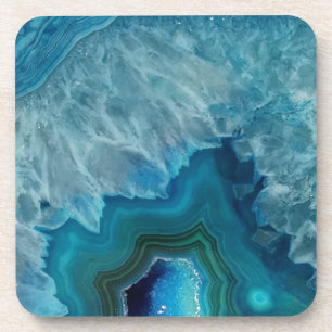 Agate stone Geode druse mineral Beverage Coaster