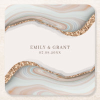 Agate Stone Marble Drinking Coasters