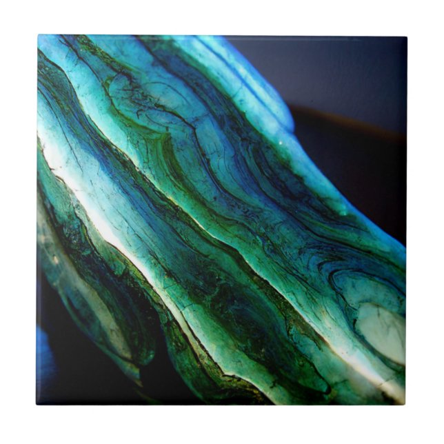 Agate striations  ceramic tile (Front)