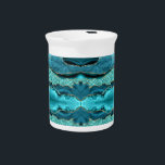 Agate Teal Blue Gold Glitter Marble Aqua Turquoise Beverage Pitcher<br><div class="desc">Agate Teal Blue Gold Glitter Marble Aqua Turquoise Geode Customizable Gift - or Add Your Name / Text - Make Your Special Gift ! Resize and move or remove / add text / elements with Customization tool ! Design by MIGNED ! Please see my other projects / designs and paintings....</div>