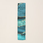 Agate Teal Blue Gold Marble Aqua Turquoise Scarf<br><div class="desc">Scarf with Agate Teal Blue Gold Glitter Marble Aqua Turquoise Geode Customizable Gift - or Add Your Name / Text - Make Your Special Scarves Gift ! Resize and move or remove / add text / elements with Customization tool ! Design by MIGNED ! Please see my other projects /...</div>