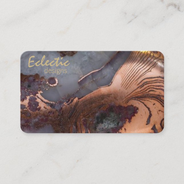 agate tone designer business card (Front)