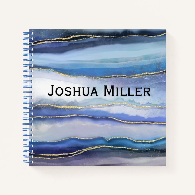 Agate Watercolor  Notebook (Front)