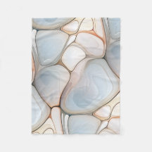 Agates & River Rocks Fleece Blanket