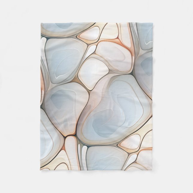 Agates & River Rocks Fleece Blanket (Front)
