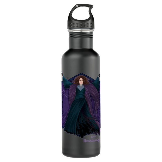 Agatha Harkness Stainless Steel Water Bottle (Front)
