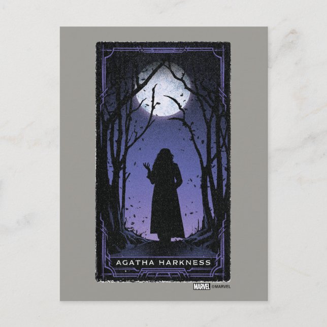 Agatha Harkness Tarot Graphic Postcard (Front)