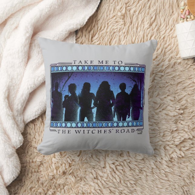 Agatha | Take Me To The Witches' Road Throw Pillow (Blanket)