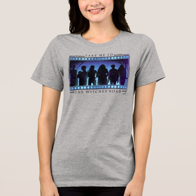 Agatha | Take Me To The Witches' Road Tri-Blend Shirt (Front)