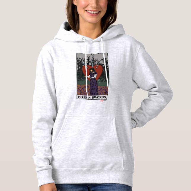 Agatha | Three of Swords Tarot Graphic Hoodie (Front)