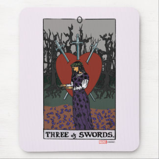 Agatha | Three of Swords Tarot Graphic Mouse Pad