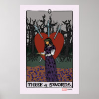 Agatha | Three of Swords Tarot Graphic
