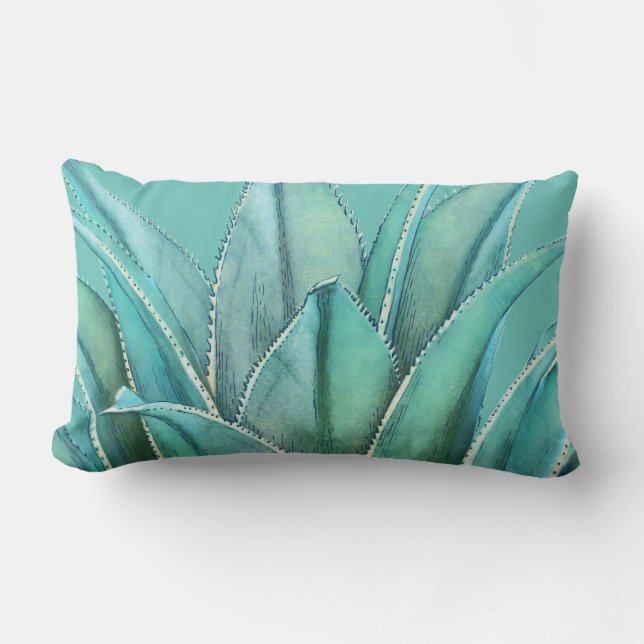 Agave Lumbar Pillow (Front)