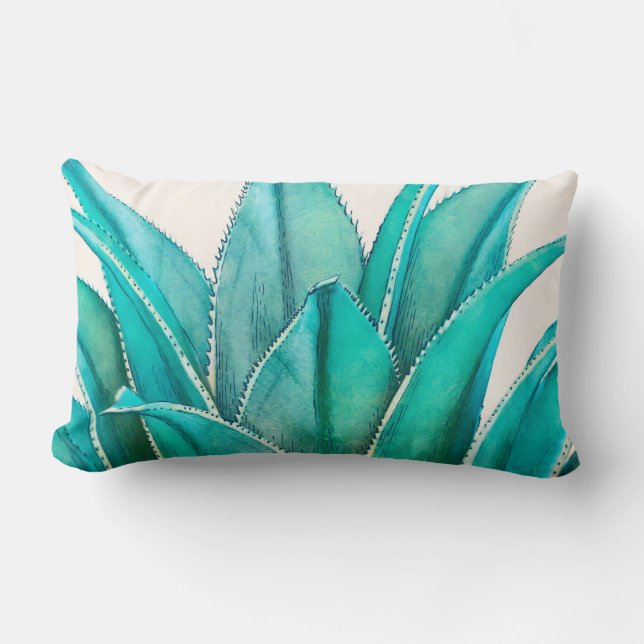 Agave Lumbar Pillow (Front)