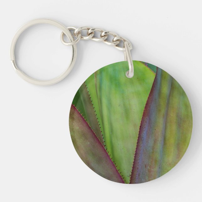 Agave Plant Detail Keychain (Front)