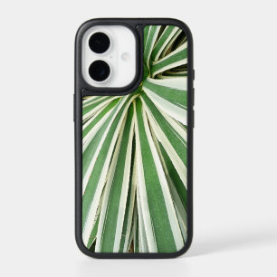 Agave Plant Green and White Striped iPhone 17 Case